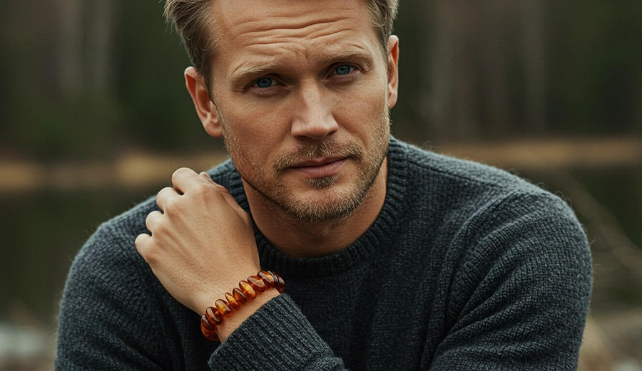 Dzintara rotas vīriešiem. Vīriešu rotaslietas: krelles, aproces, rokassprādzes, kuloni, aproču pogas, gredzeni, dāvanu komplekti vīriešiem.