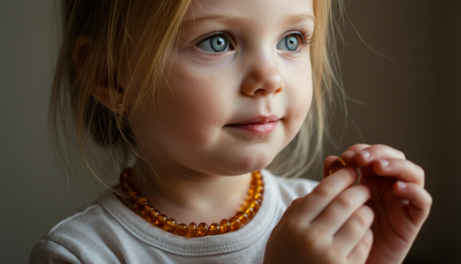 Bērnu rotas Bērnu krelles no dzintara | Rotas meitenēm un zēniem