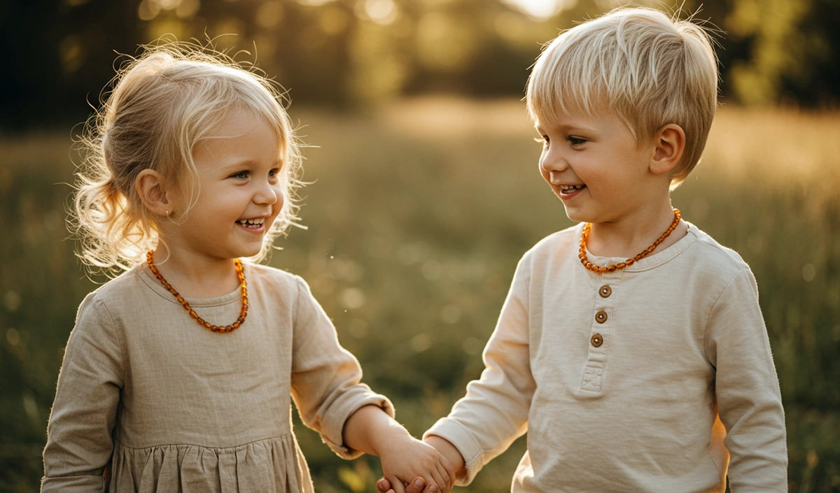 Dzintara krelles bērniem Dzintara krelles bērniem | Krelles zēniem un krelles meitenēm | 100% dabīgs Baltijas dzintars