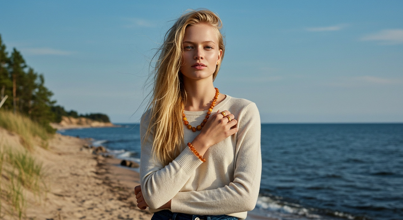 Sieviešu rotu komplekti no dzintara Rotaslietu komplekti sievietēm | Sieviešu rotu komplekts ar atlaidi