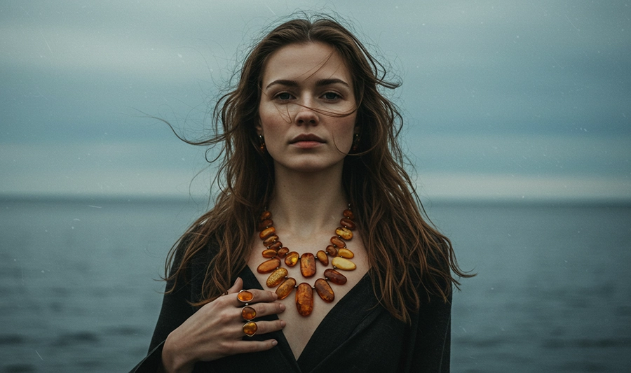 Sieviešu rotaslietas no Latvijas, Lietuvas un Polijas | Krelles, kaklarotas, auskari, kuloni, amuleti, rotu komplekti, gredzeni, brošas, čokeri. 100% dabīgs dzintars.