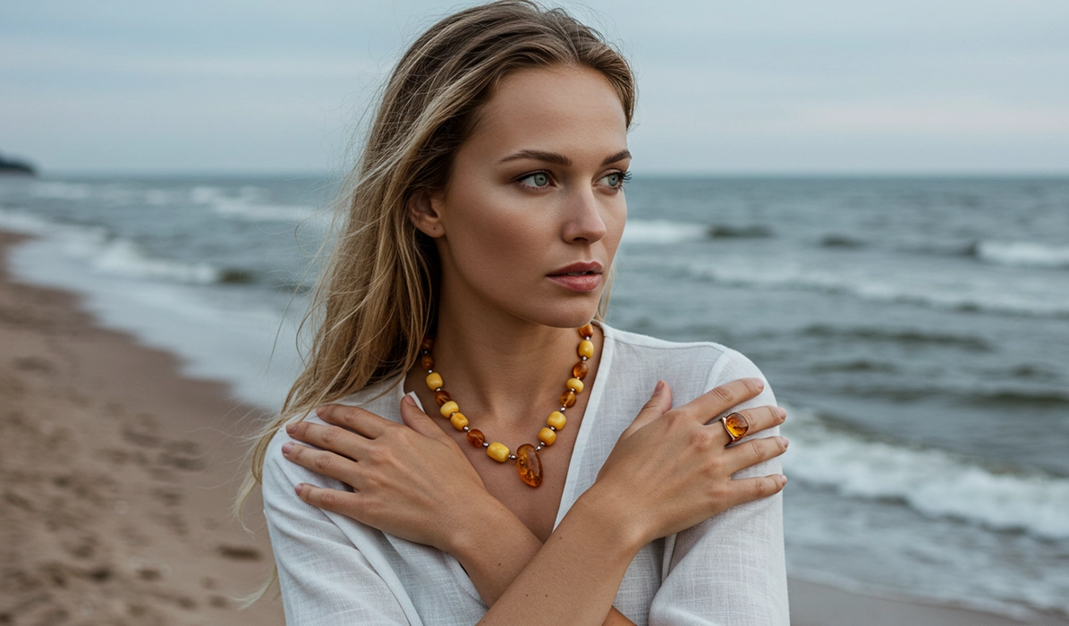 Rotaslietas sievietēm Sieviešu rotas no Baltijas dzintara | Rotaslietas sievietēm